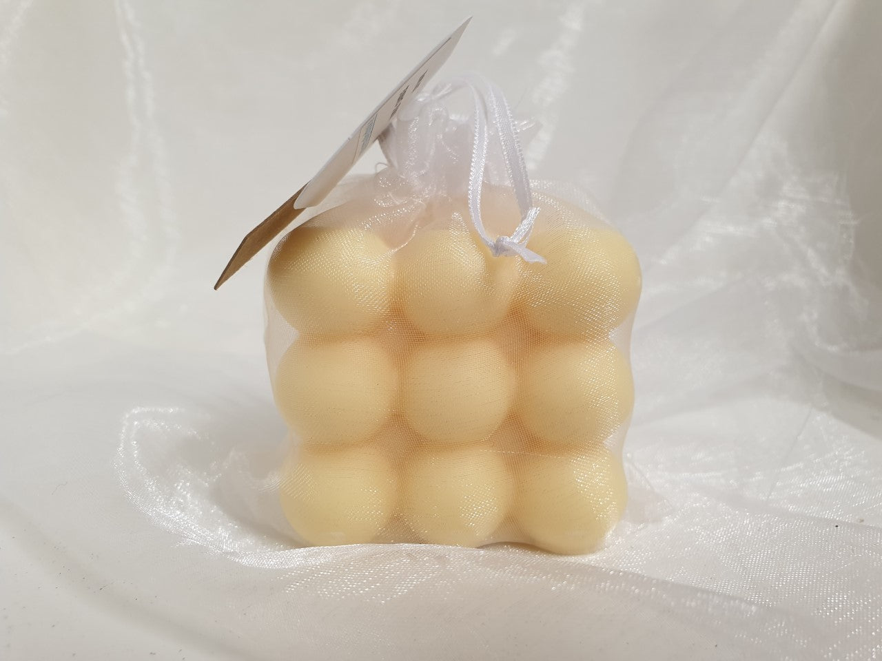 Bubble Cube Soy Candle Scented Luscious Vanilla
